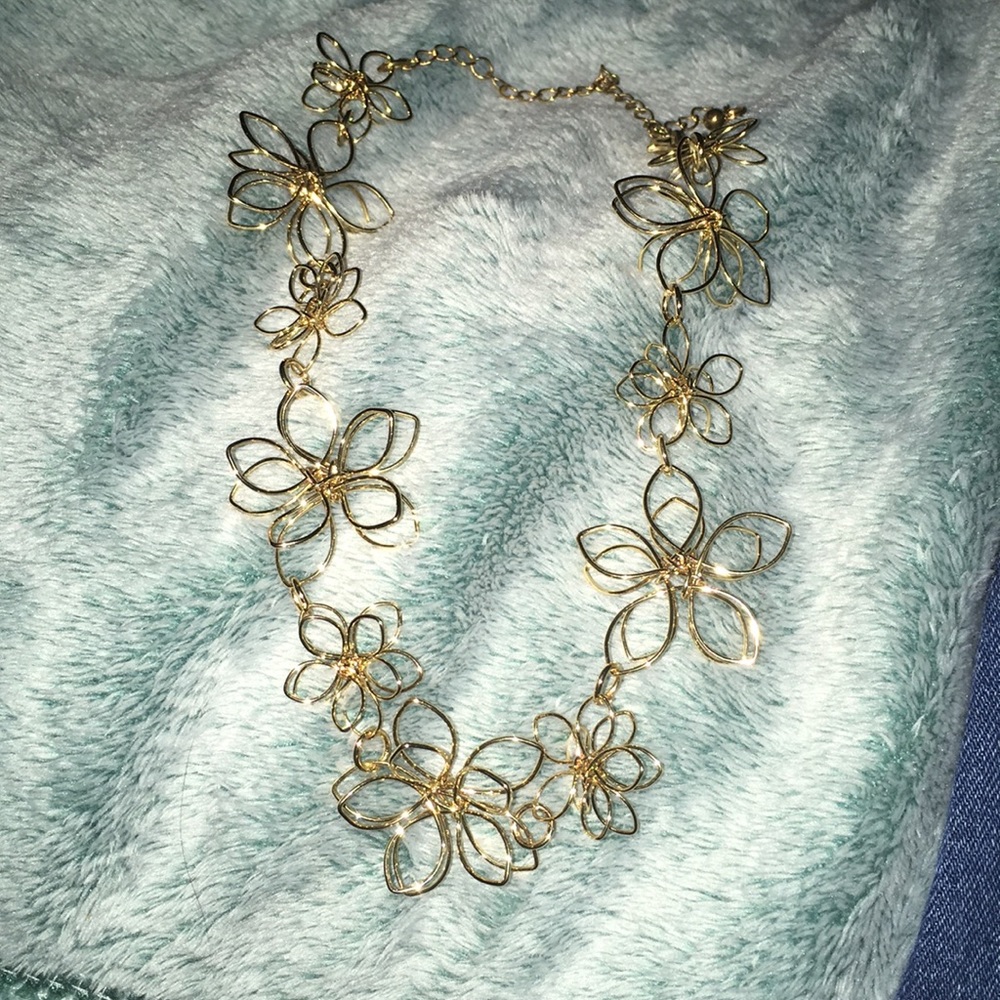 Gold Flower Necklace